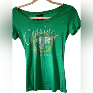 Harley Davidson Oconomowoc,Wi Green T-shirt Sz Small